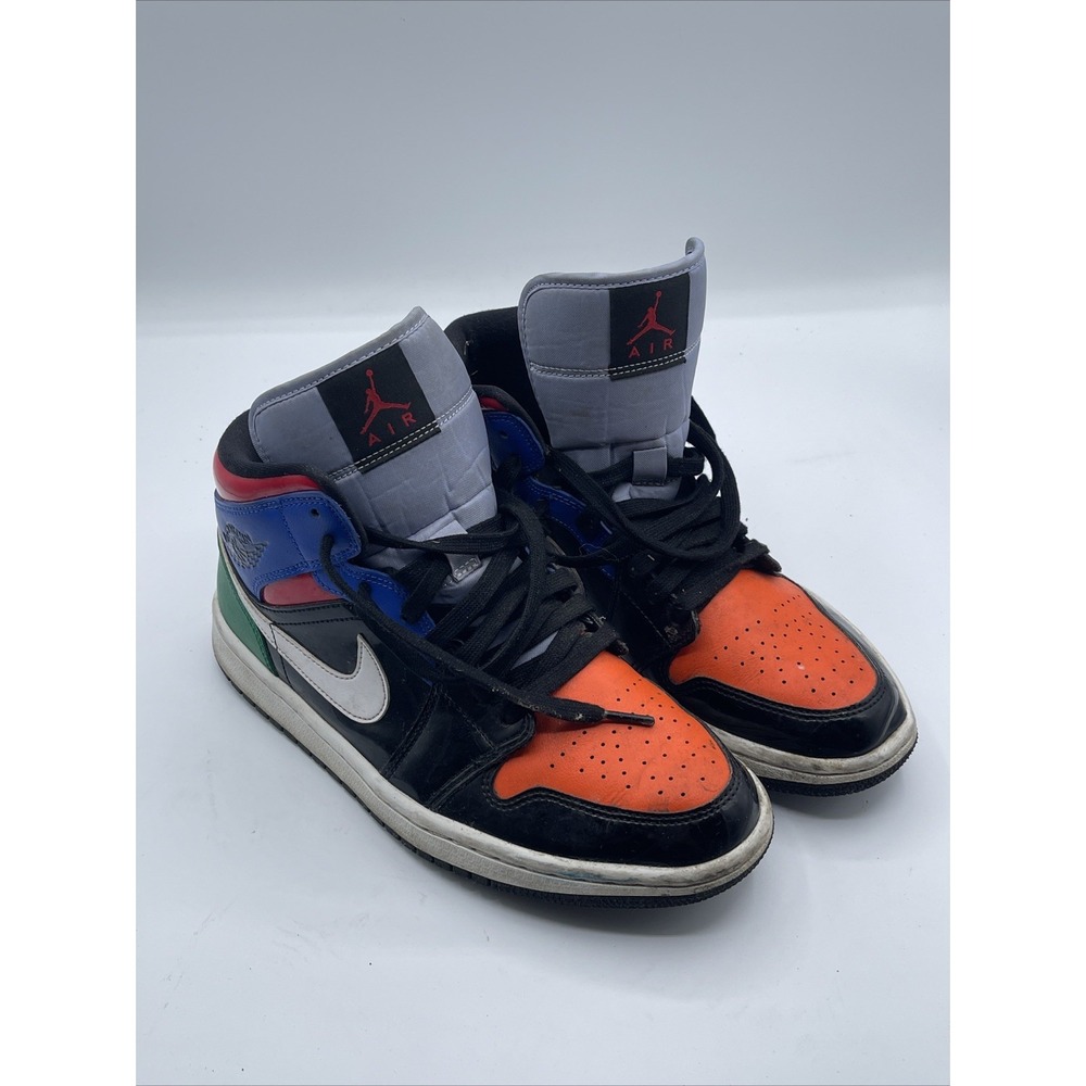 Nike Air Jordan 1 SE Mid Multi Patent Shoes‎ CV5276-001 Size 9.5W